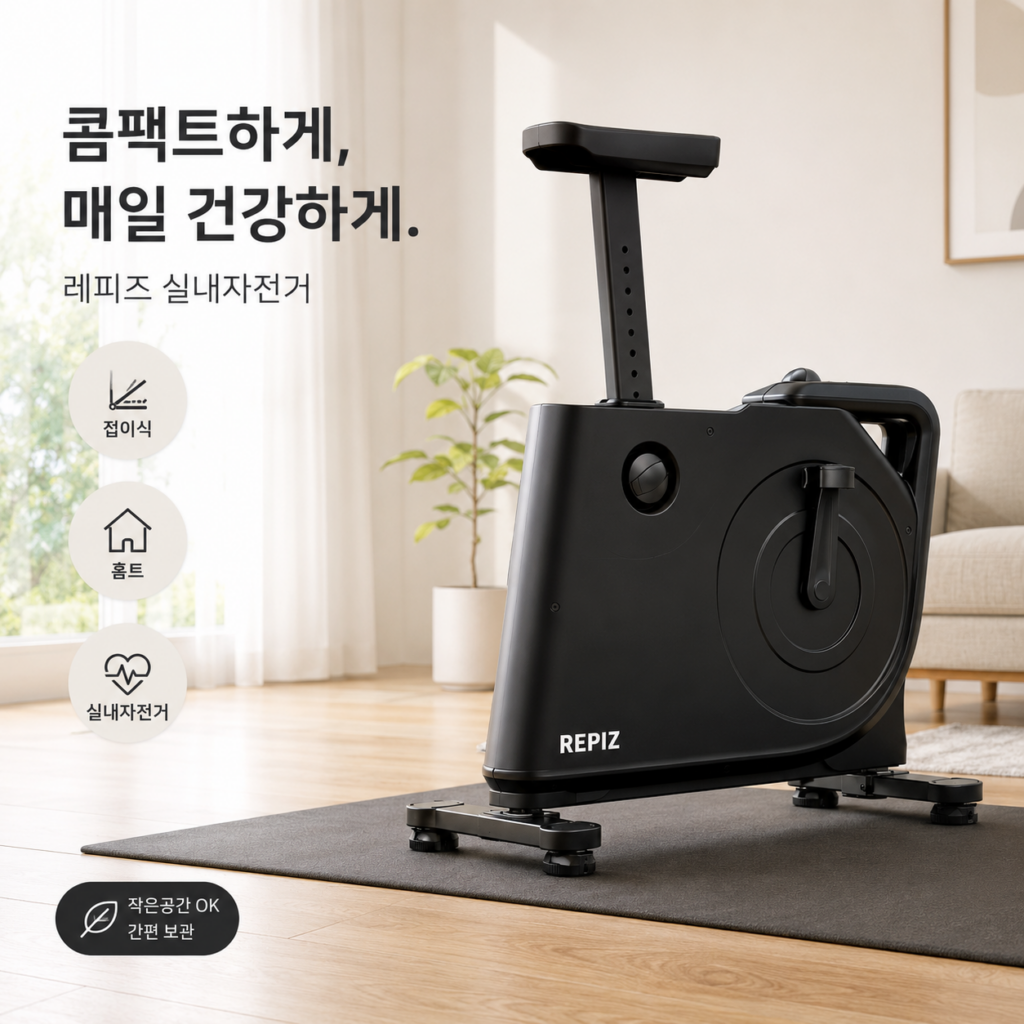래피즈 원더 칼로리 바이크 나혼자산다 전현무 접이식 실내 자전거 제품 이미지